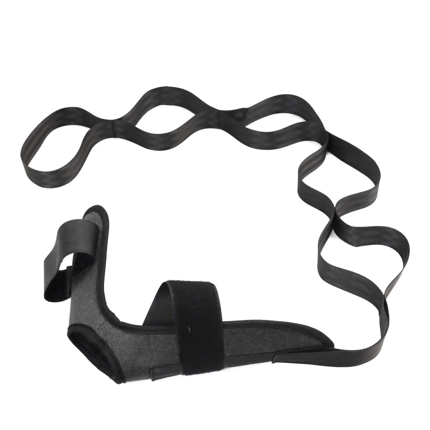 Banda de estiramiento de yoga para flexibilidad, banda de entrenamiento para piernas, pies y rehabilitación