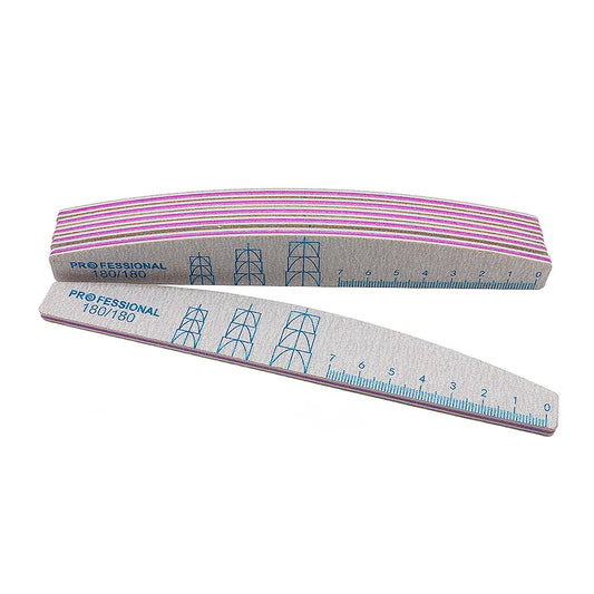 Lime à ongles double face, lot de 5
