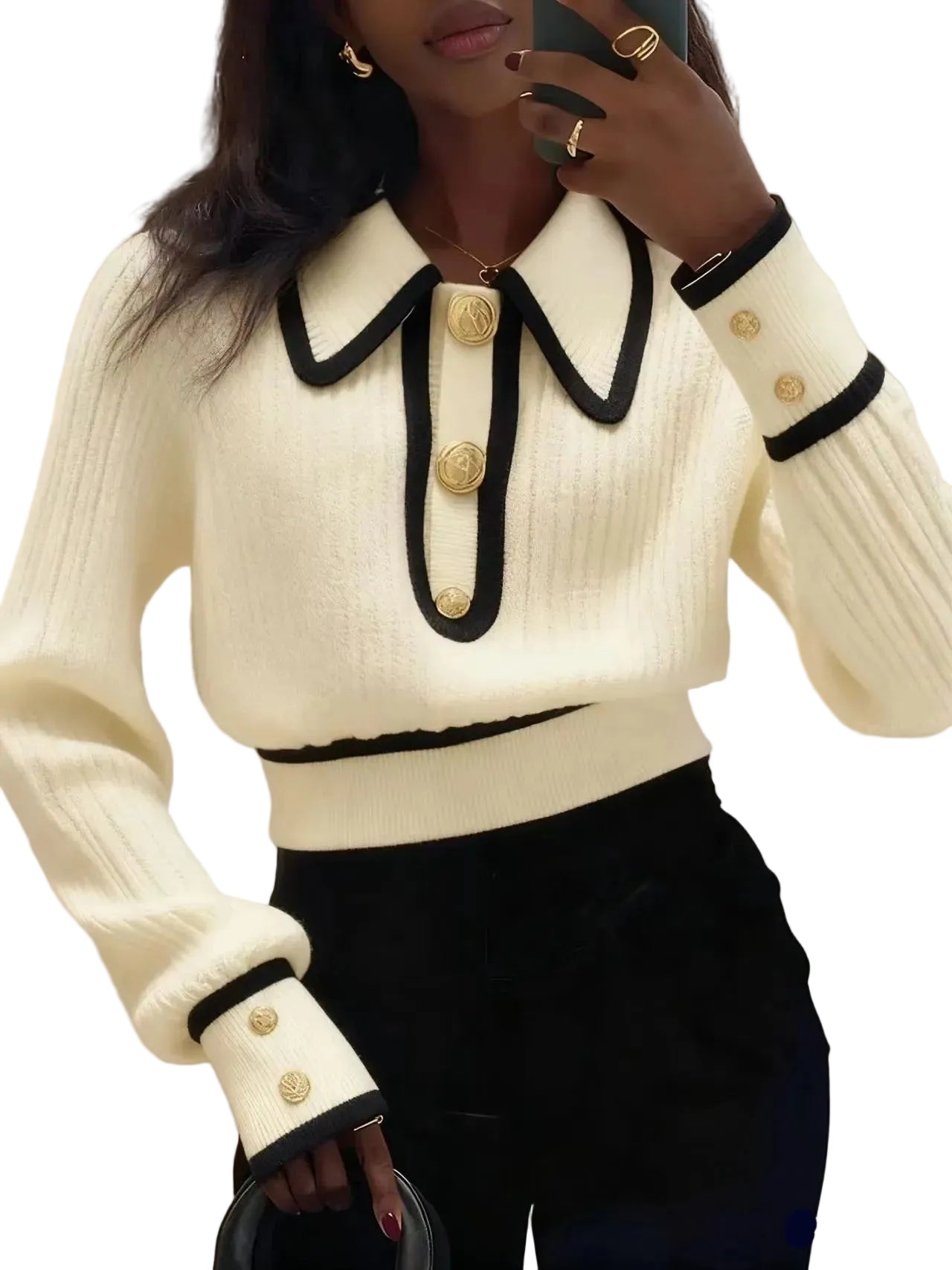 Jersey de manga larga elegante