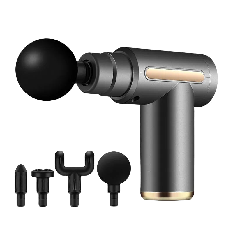 Massage gun with multiple speed settings