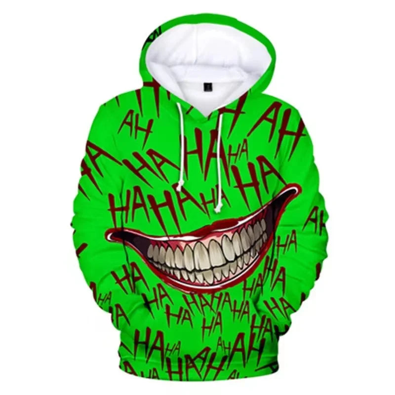 Smile Print Oversize Hoodie